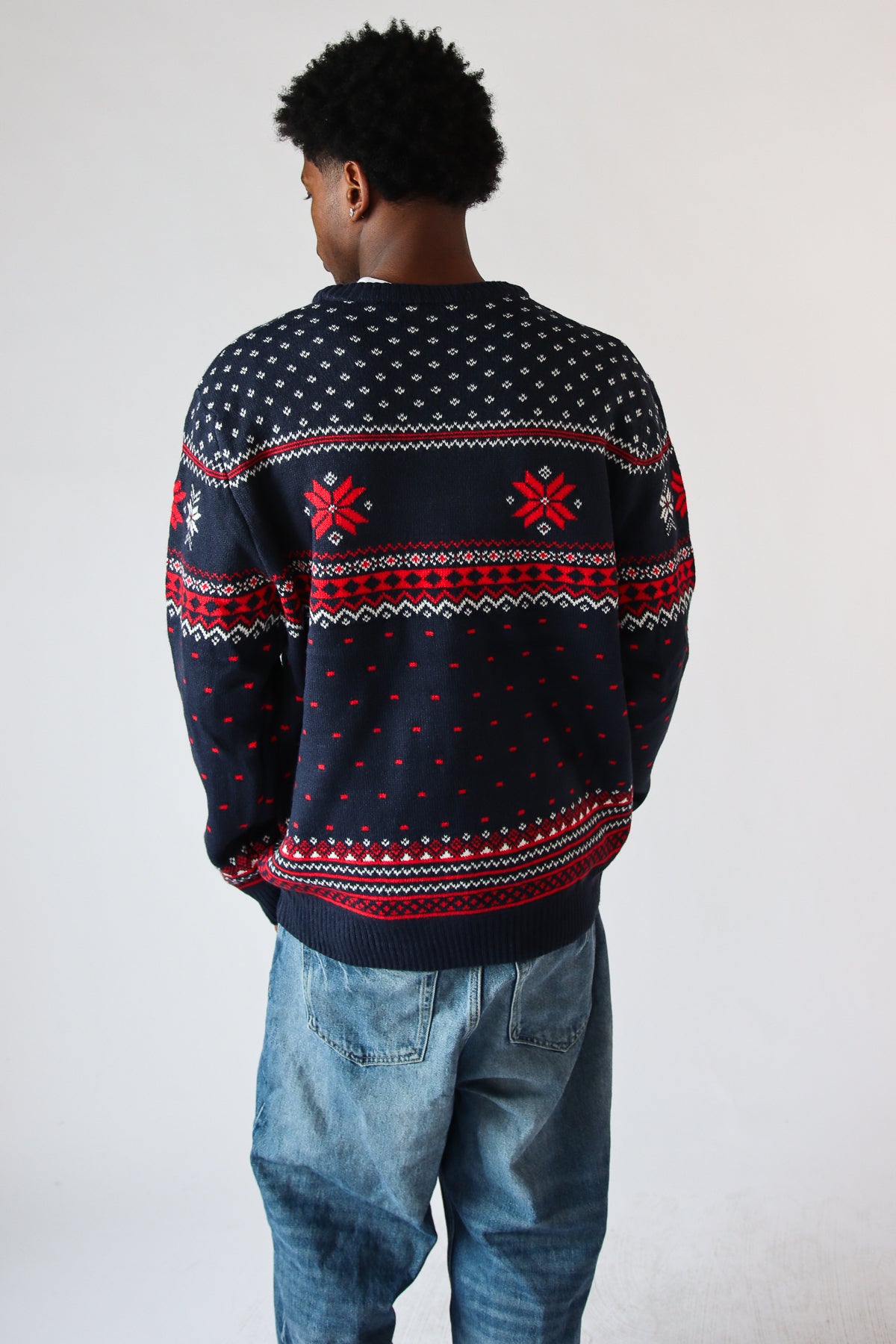 Christmas Moose Fair Isle Sweater