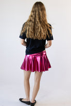 Metallic Circle Swing Skirt