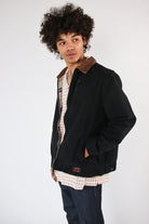 Corduroy Collar Canvas Jacket