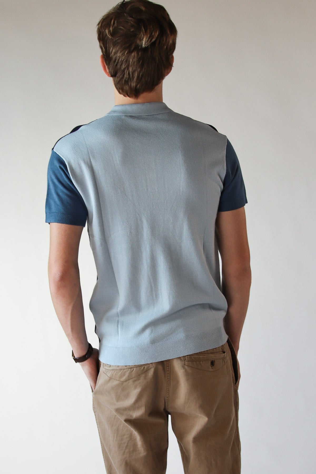 Colorblock Sleeve Stripe Polo