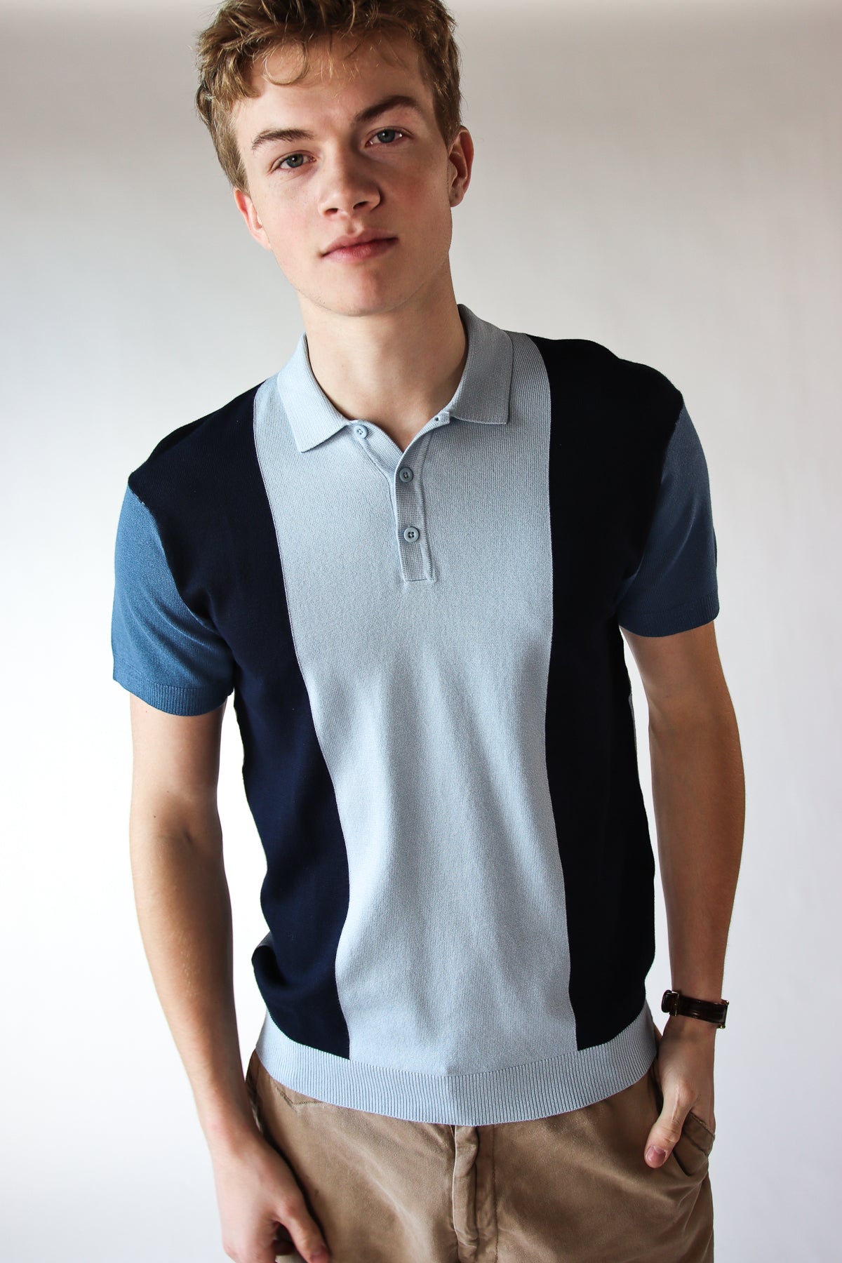 Colorblock Sleeve Stripe Polo