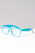 Square Neon Clear Glasses