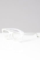 Square Neon Clear Glasses