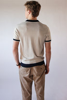 Contrast V-Neck Polo