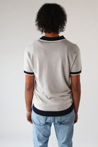 Contrast V-Neck Polo
