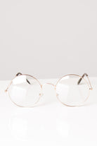 Large Round Clear Sunglasses