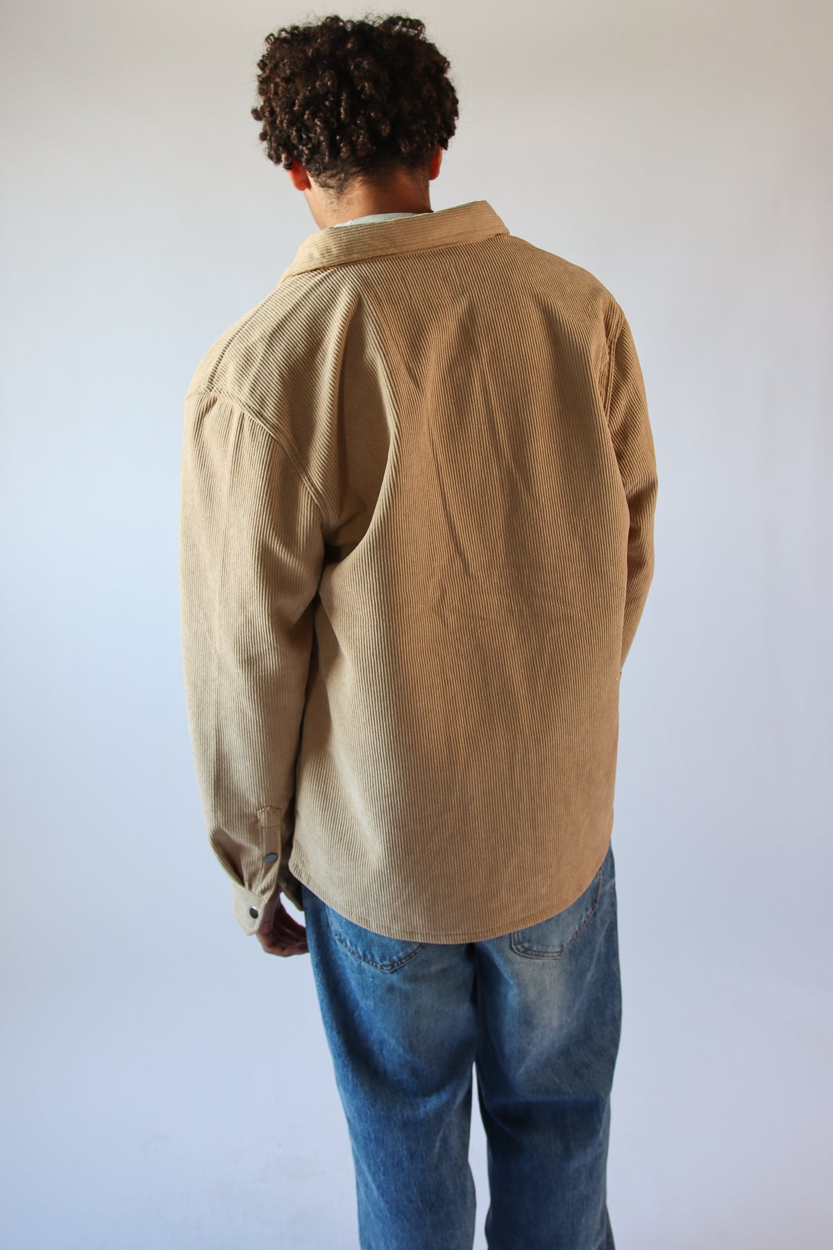 Blanket Lined Cord Shacket