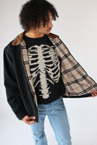 Corduroy Collar Canvas Jacket