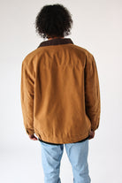 Corduroy Collar Canvas Jacket