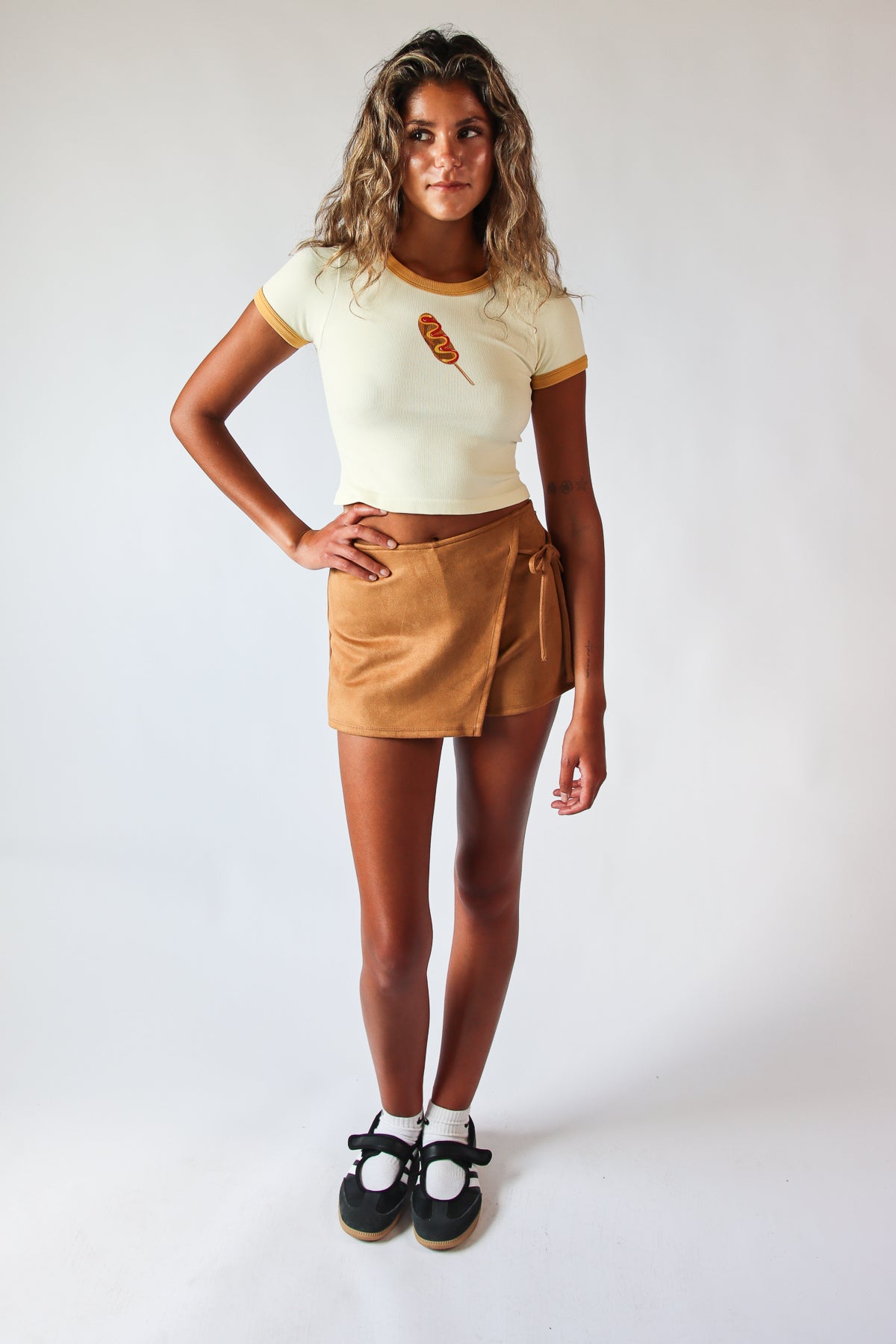 Corn Dog Ringer Tee