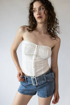 Hook & Eye Strapless Bustier