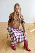 Cowboy Western Motif Sweater