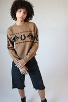 Cowboy Western Motif Sweater