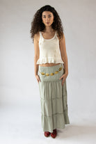 Crochet Flower Peplum Tank Top