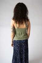 Pointelle Knit Flyaway Tank Top
