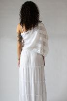 Mixed Knit Sweater Poncho