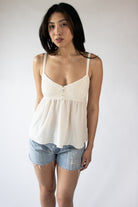 Knit Top Babydoll Tank Top
