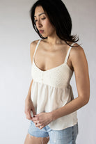 Knit Top Babydoll Tank Top