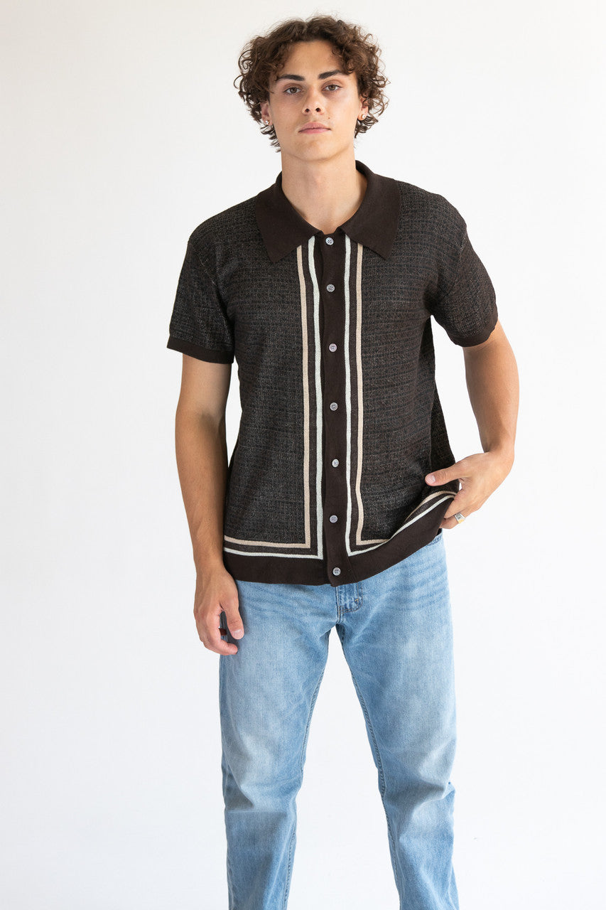 Over Kleshas Short Sleeve Button Up Shirt (2000s)
