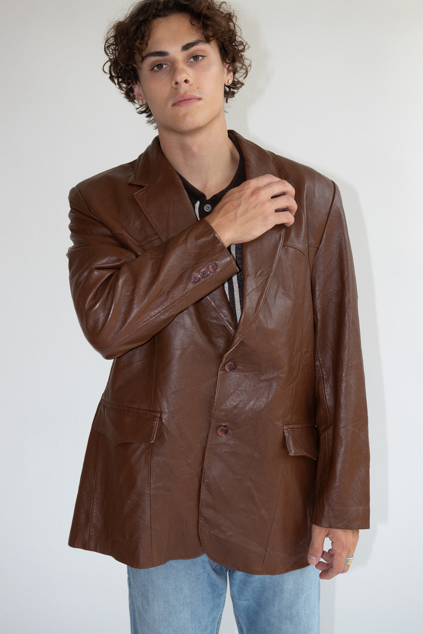 Vintage Scully Brown Leather Jacket (1980s)