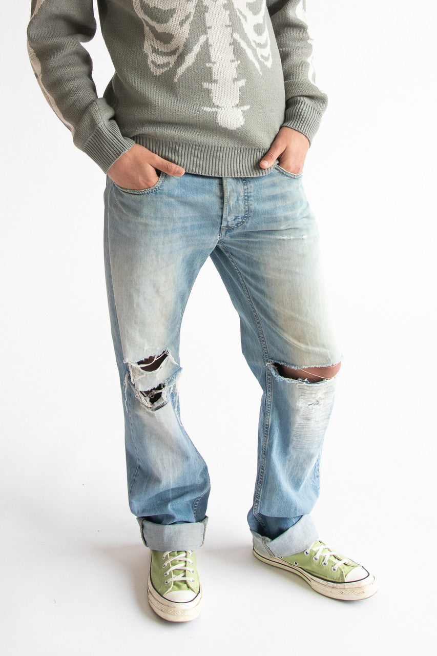 Diesel Larkee Distressed Denim Jeans (2000s) – Ragstock