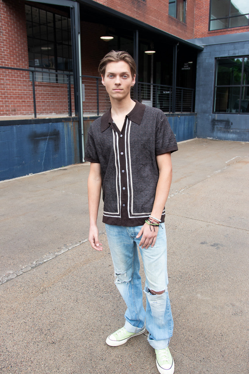 Over Kleshas Short Sleeve Button Up Shirt (2000s)