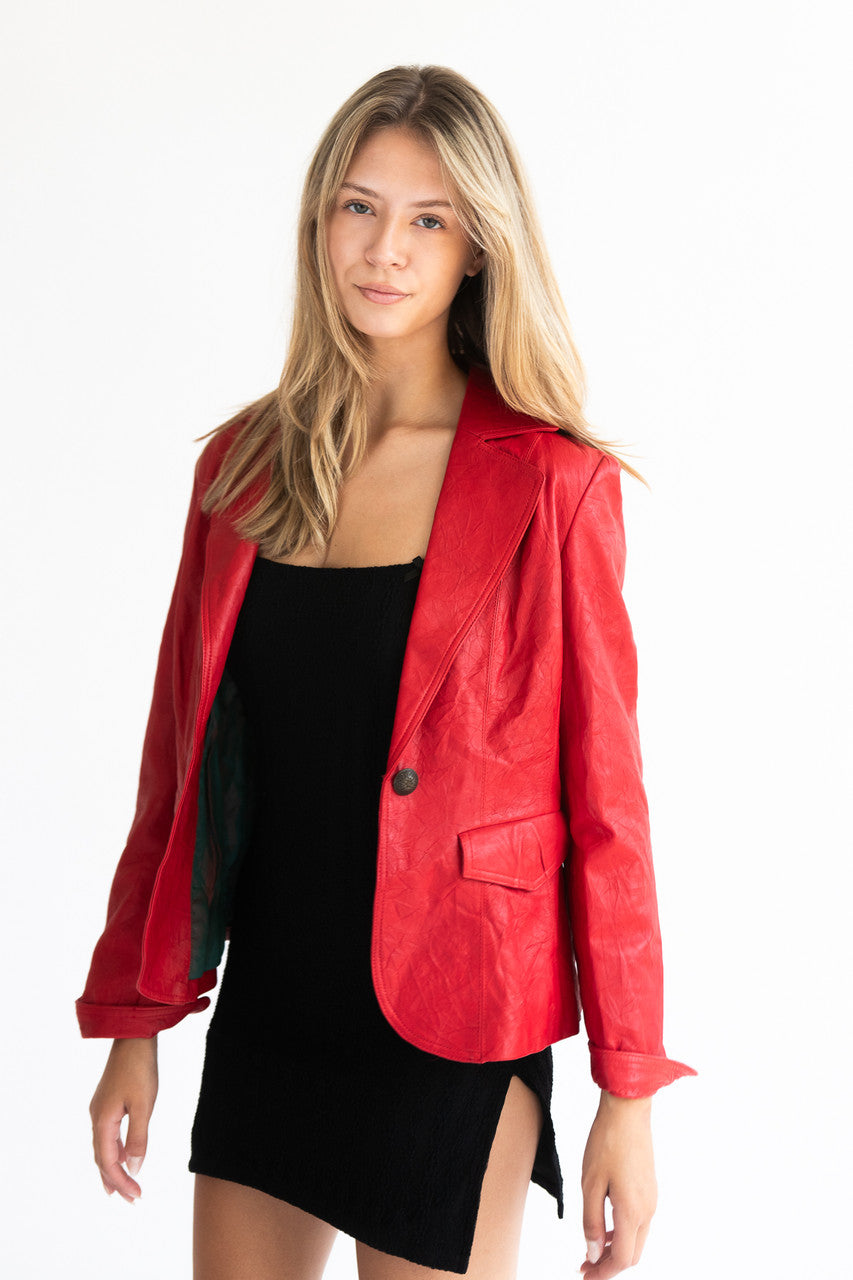 garret leather jacket 赤レザージャケット パンク 00s garret leather jacket 赤レザージャケット パンク 00s