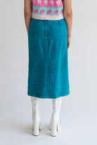 Vintage Sundance Blue Denim Midi Skirt (1990s)