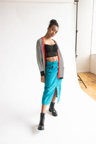 Vintage Sundance Blue Denim Midi Skirt (1990s)