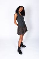 Vintage Gray 4-Pocket Suit Vest (1990s)