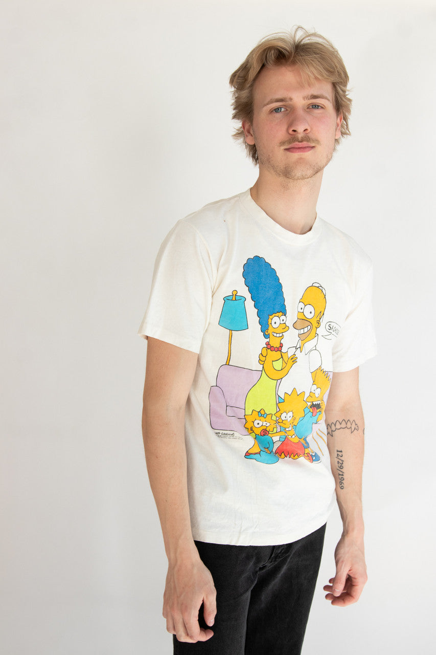 Vintage The Simpsons Portrait Say Cheese T-Shirt (1989)
