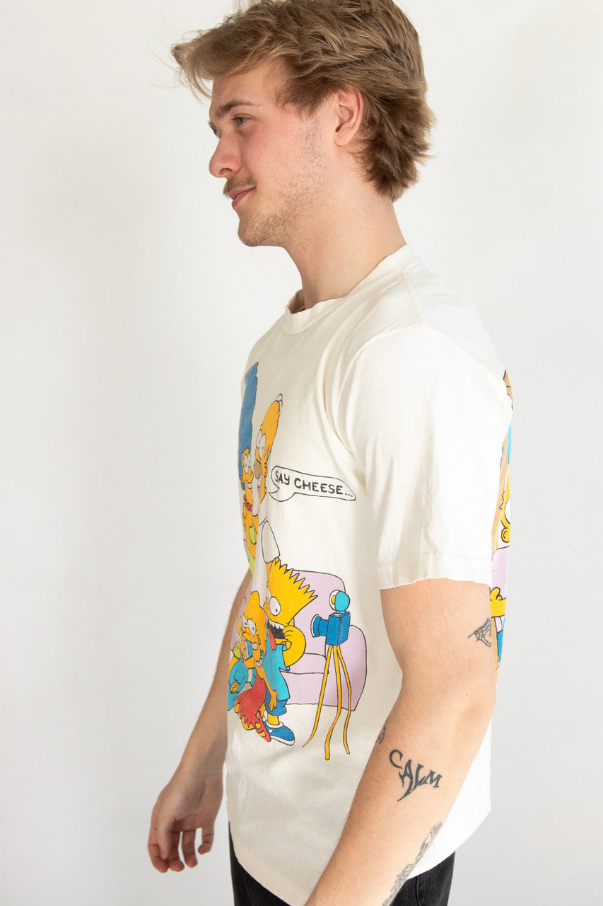 Vintage The Simpsons Portrait Say Cheese T-Shirt (1989) – Ragstock