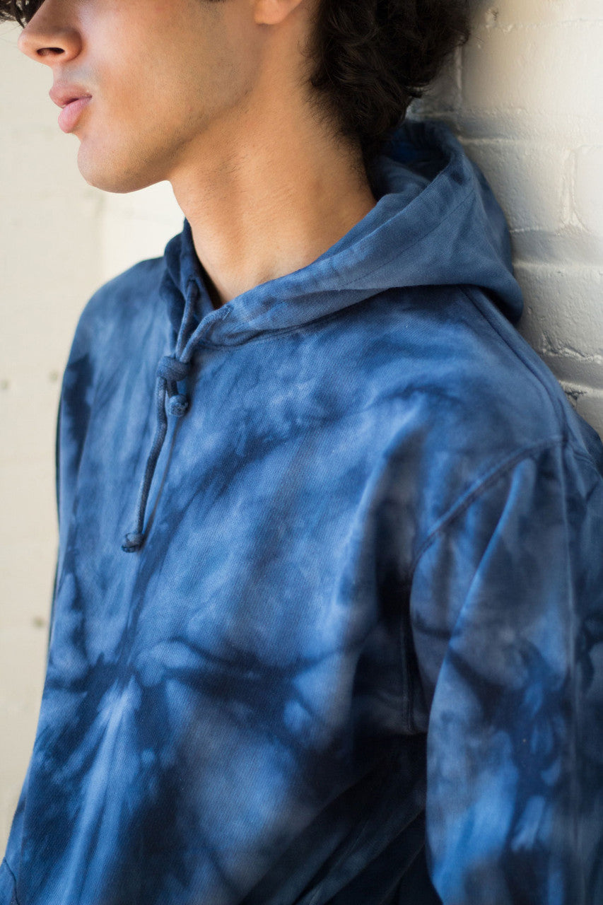 Navy Tie Dye Hoodie