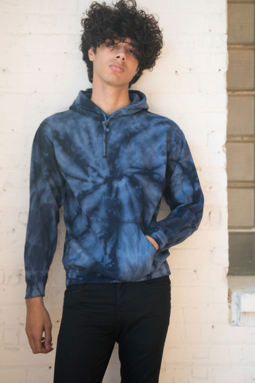 Navy Tie Dye Hoodie