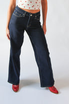Dark Wash Wide Leg Jeans
