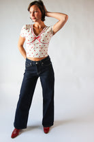 Dark Wash Wide Leg Jeans