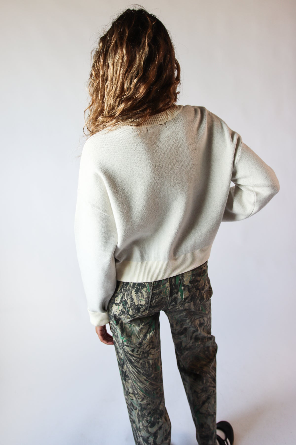 Printed Knit Graphic Sweater
