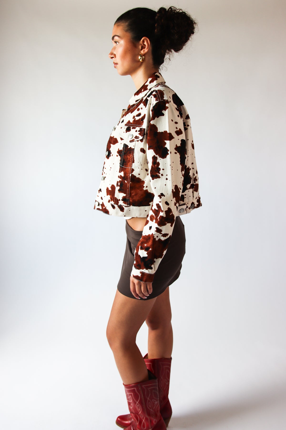 Denim Trucker Jacket Cow
