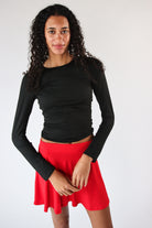 Double Layer Basic Long Sleeve T-Shirt