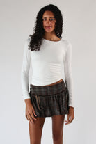 Double Layer Basic Long Sleeve T-Shirt