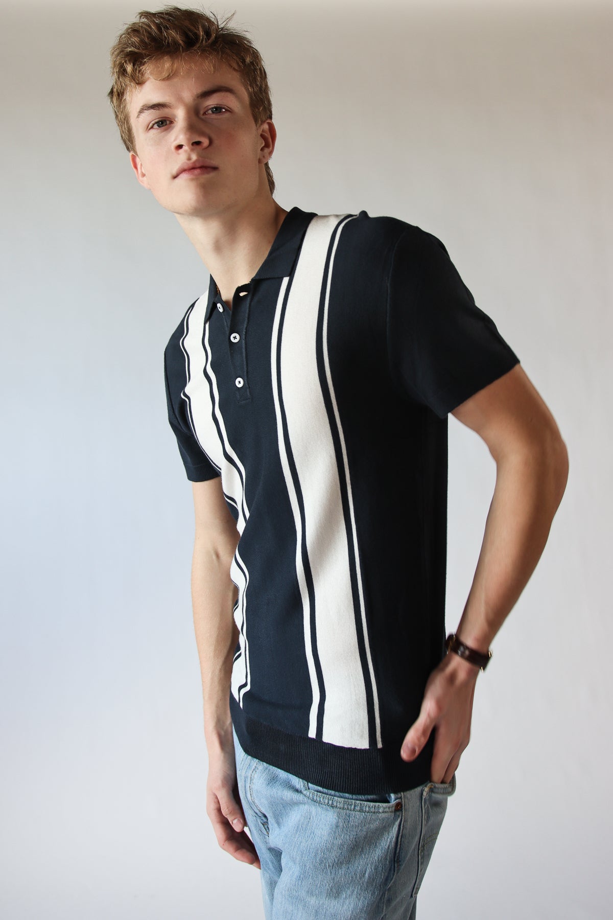 Double Stripe Polo