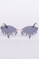 Dripping Oval Sunglasses