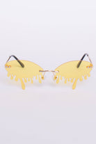 Dripping Oval Sunglasses
