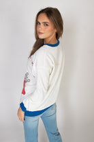 Vintage Cat Napping Pajama Sweatshirt (1980s)