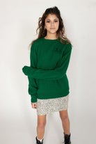 Vintage Green M E G Monogram Sweater (1980s)