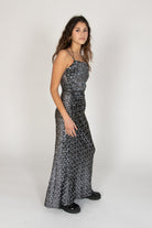 Vintage Norman Berg Black Sequin Dress