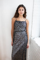 Vintage Norman Berg Black Sequin Dress