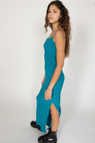 Vintage City Triangles Teal Sparkles Dress
