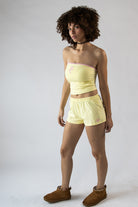 Embroidered Heart Lock Shorts