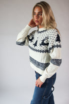 Fair Isle Cable Knit Sweater